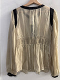 MAGLIA ZARA TGS BEIGE/NERO VELATO