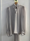 MAGLIA ZARA TGM GRIGIO PERLA C/FIOCCO