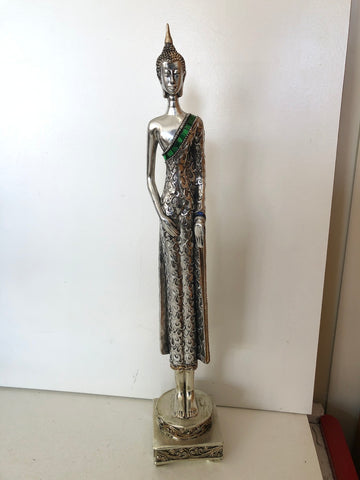 BUDDHA ARGENTATO H40XL5XP5 CM