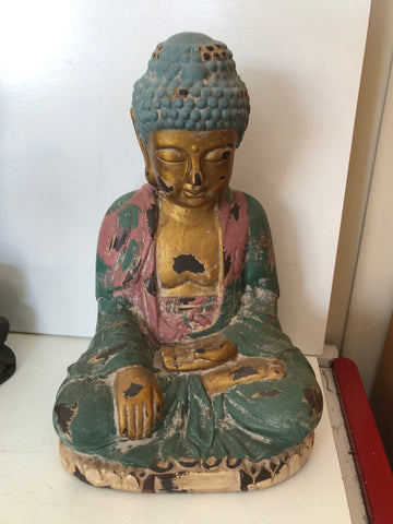 BUDDHA IN TERRACOTTA H20XL15XP8 CM