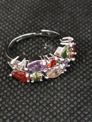 ANELLO PIETRE COLORATE