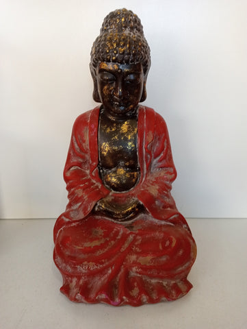 BUDDHA IN TERRACOTTA H45XL20XP15 CM