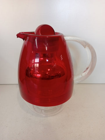 CARAFFA GUZZINI ROSSA H20XL10XP10 CM