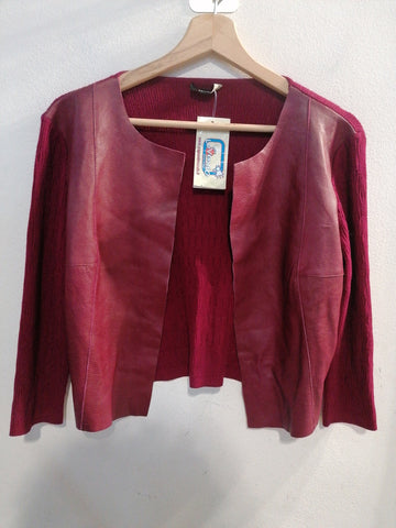 GIACCHINO MAX&CO TGM BORDEAUX TESSUTO E PELLE