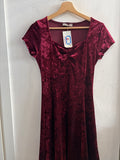 ABITO LINK TGL ROSSO VELLUTO DONNA