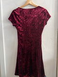 ABITO LINK TGL ROSSO VELLUTO DONNA