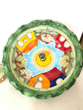 SOSPENSIONE UNA LUCE IN CERAMICA NINO PARRUCCA H10XDIAMETRO40 CM