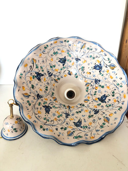 SOSPENSIONE IN CERAMICA CALTAGIRONE C GIRELLA H19XDIAMETRO45 CM