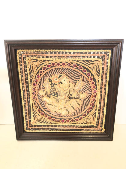 QUADRO ETNICO TESSUTO A RILIEVO 32X32