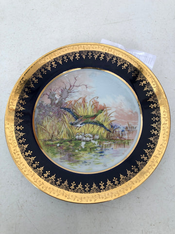 PIATTO IN PORCELLANA STILE LIMOGES H1.5XDIAMETRO18 CM