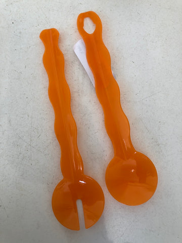 COPPIA MESTOLI ARANCIONE TUPPERWARE H25XL5 CM