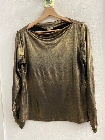 MAGLIA OLTRE TGL DORATO LAME DONNA