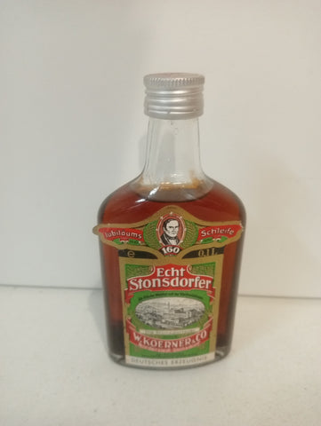 BOTTIGLIA MINIATURA Mignon Echt Stonsdorfer KOERNER 0,1 LITRI