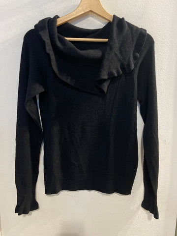 MAGLIA RINASCIMENTO TGM NERA COLLO LARGO