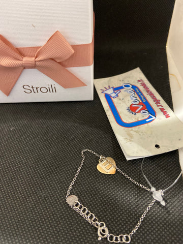 BRACCIALE STROILI IN ARG925 LETTERA E