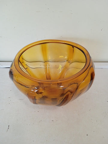 VASO IN VETRO STILE MURANO H14 X D15 CM