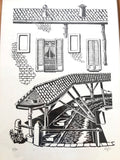 QUADRO CAFISO "VECCHIA MILANO" 1975  TIRATURA LIMITATA 7/70 H88XL67CM