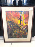 QUADRO OLIO SU TELA TRE CROCI 45X70