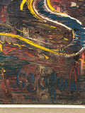 QUADRO OLIO SU TELA TRE CROCI 45X70