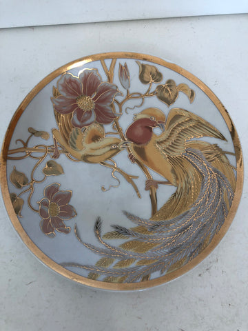 PIATTO IN PORCELLANA STILE ORIENTALE H2XDIAMETRO15 CM