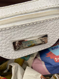 BORSA A SPALLA AQUASCUTUM BIANCA/BEIGE A QUADRETTI