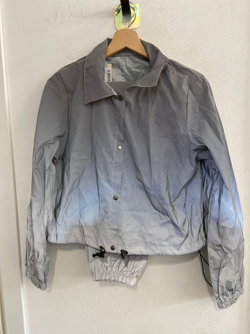 GIACCA+PANTALONE TGS  IMPERMEABILE MOTO GRIGIO