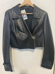 GIACCA CORTA TG 50 IN PELLE NERA