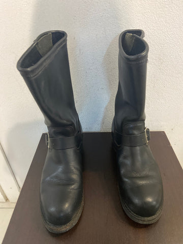 STIVALI UOMO MIS 42 NERO IN PELLE