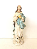 STATUA MADONNA IMMACOLATA IN TERRACOTTA H28XL8XP8 CM