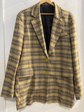 GIACCA BLAZER TGXL DONNA SENAPE/GRIGIO