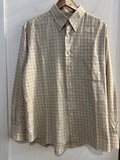 CAMICIA TIBER MIS.44 UOMO PANNA  A QUADRI GIALLO/BLU