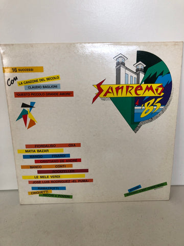 DISCO VINILE LP 33 GIRI SANREMO 85