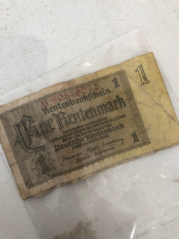 COPPIA BANCONOTE 1 MARCO TEDESCO 1937