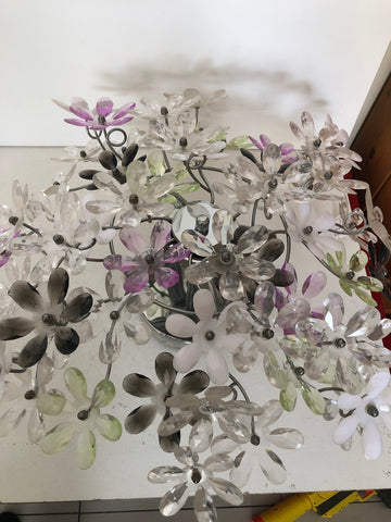 LAMPADARIO 4 LUCI COLORATI H20XDIAMETRO50 CM ( ACCESSORI ALLA CASSA )