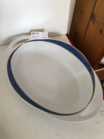 PIATTO DA PORTATA OVALE PORCELLANA BARILLA H5XL34XP25 CM