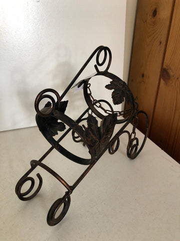 PORTA BOTTIGLIA IN FERRO H20XL25 CM