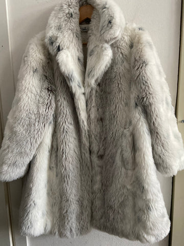 GIUBBOTTO ECOPELLICCIA GIOTTA TGS BIANCO GRIGIO