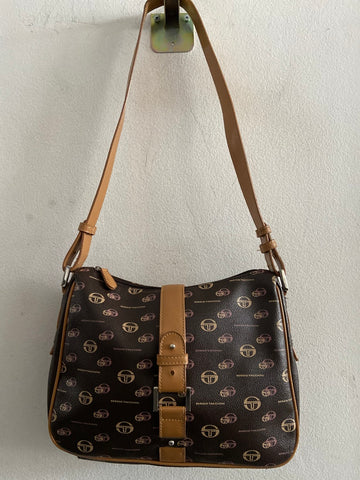 BORSA SERGIO TQCCHINI A TRACOLLA MARRONE