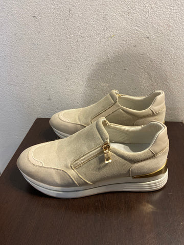 SCARPE INBLU TG 38 BEIGE SCAMOSCIATE