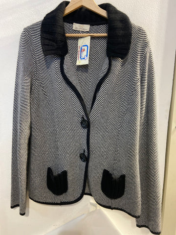 GIACCA BIZZOCCHI TGXL BIANCO/NERO