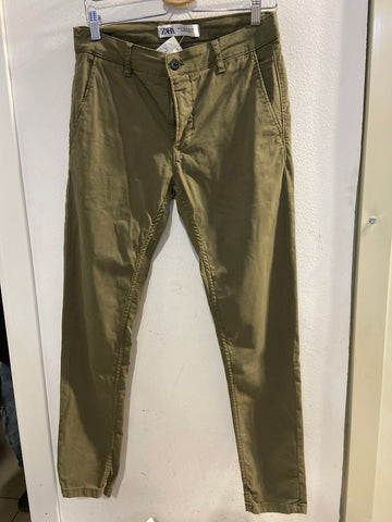 PANTALONE ZARA TGL VERDE UOMO