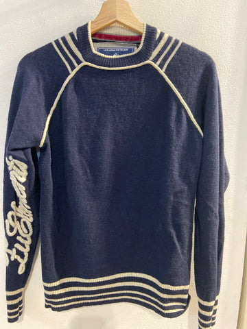 MAGLIONE IN LANA ZUELEMENTS TGL BLU UOMO