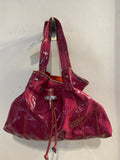 BORSA A SPALLA FAY FUCSIA TRAFORATO IN VERNICE