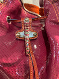 BORSA A SPALLA FAY FUCSIA TRAFORATO IN VERNICE