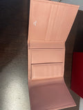 PORTAFOGLIO VINTAGE CARTIER IN PELLE ROSA(PARI AL NUOVO)