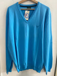 MAGLIONCINO HENRY COTTON'S TG3XL AZZURRO UOMO