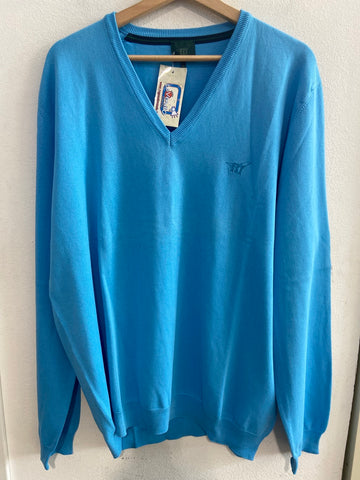 MAGLIONCINO HENRY COTTON'S TG3XL AZZURRO UOMO