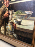 OLIO SU TELA "TIROLESI UBRIACHI" H80XL100 CM