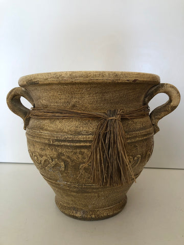 VASO DUE MANICI IN TERRACOTTA H20XDIAMETRO18 CM