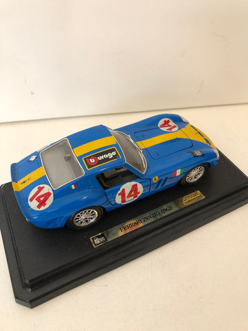 MODELLINO BURAGO FERRARI 250 GTO 1962 H5XL15XP7 CM